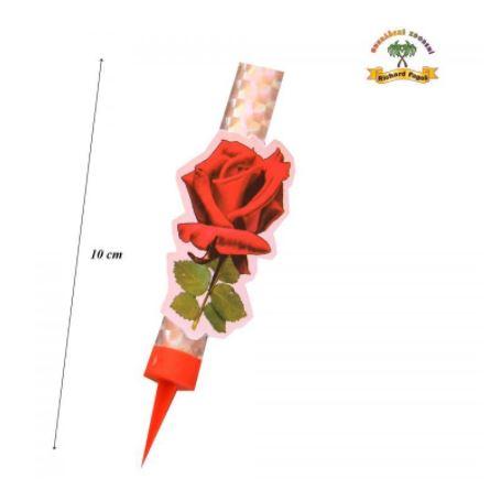Pokojová fontána dortová - Růže červená 10cm