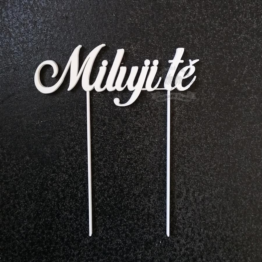 Zápich Miluji tě bílý