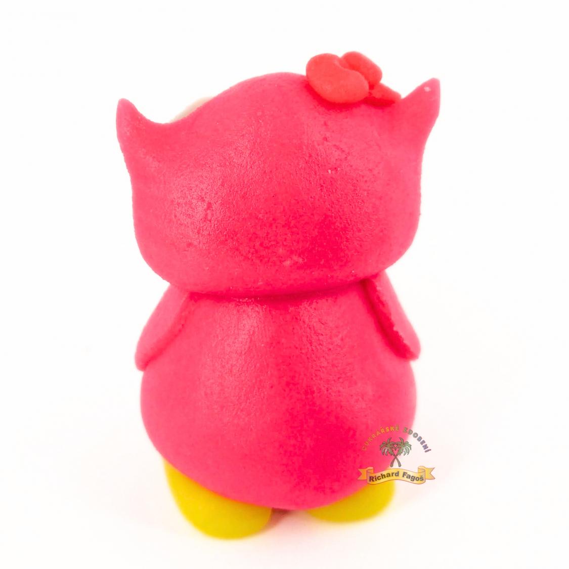 Figurka 3D 60g ( růžová sova )