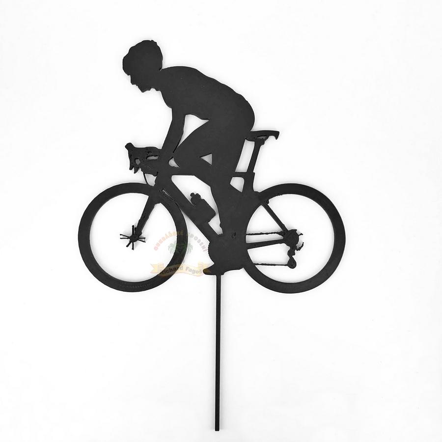 Zápich Cyklista černý