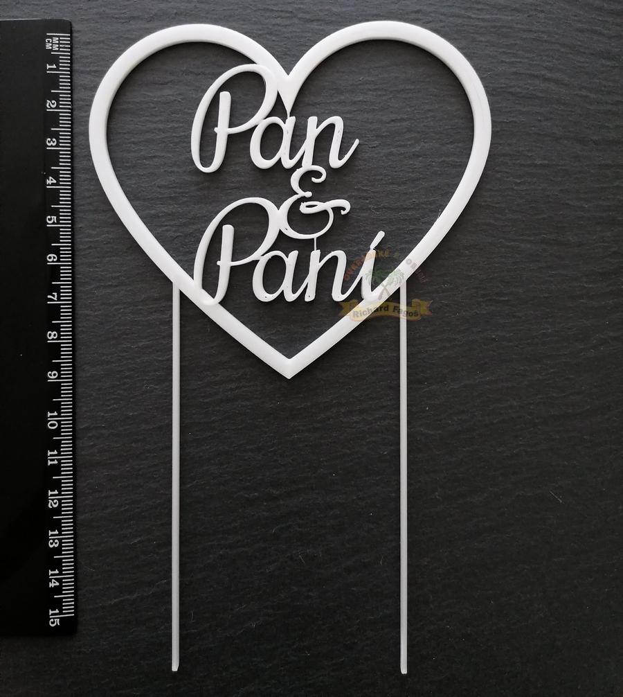 Zápich Pan & Paní bílý