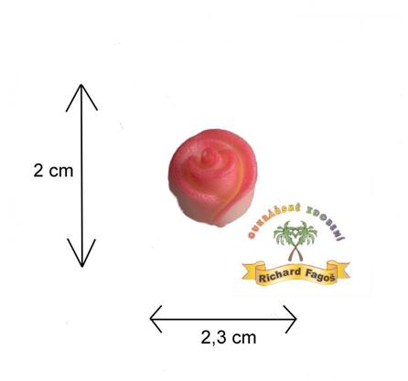 Dortová růže Mini - stříkaná růžová