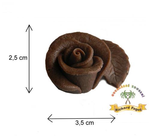 Dortová růže velká - hnědá