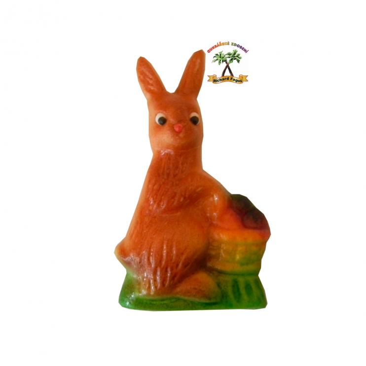 Vytlačovaná figurka - Zajíček hnědý s vajíčky 1